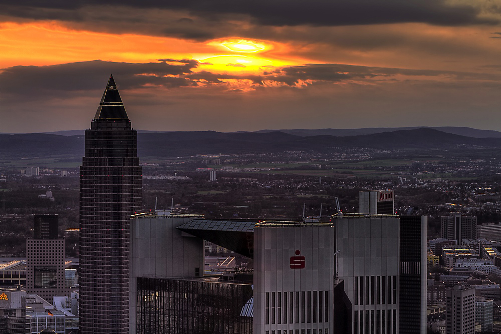 Abendrot über Mainhattan