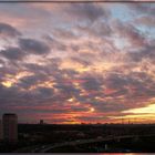 Abendrot über Marzahn