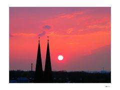 Abendrot über Nürnberg