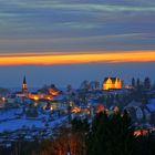 Abendrot über Schöneck