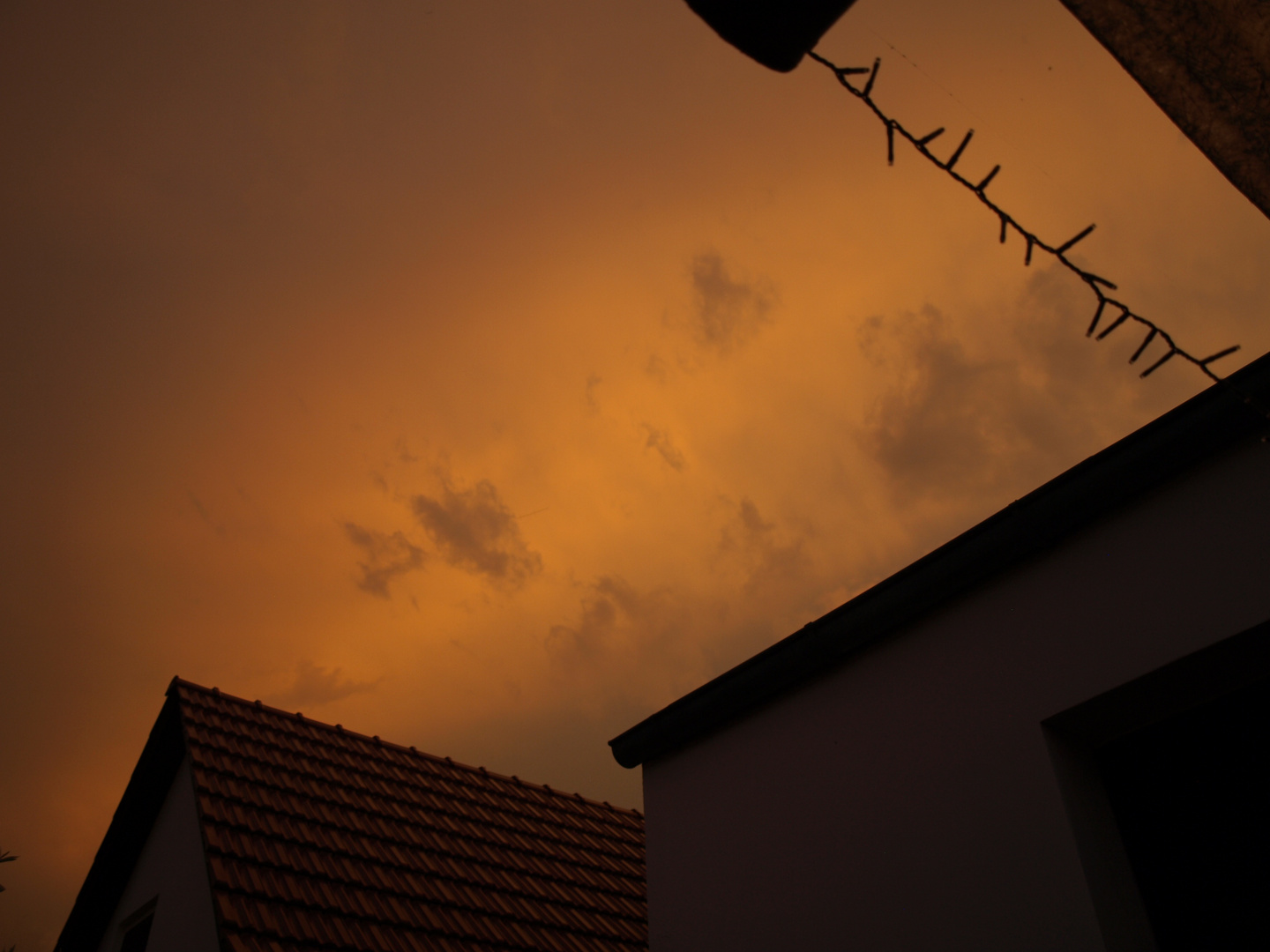 Abendrot Unwetter