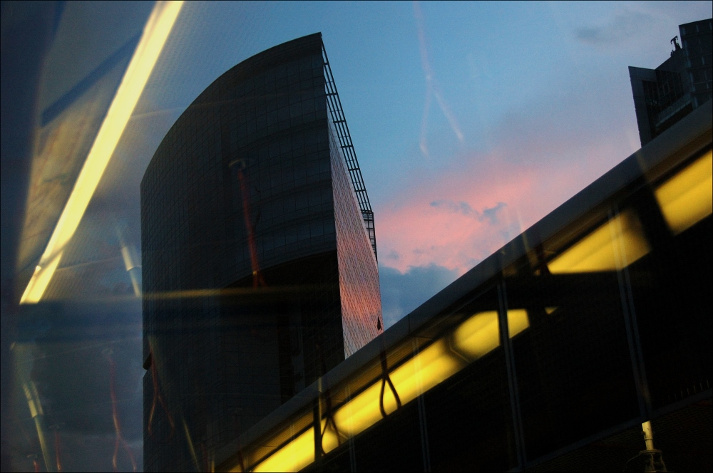 Abendrot versus U-Bahnlicht