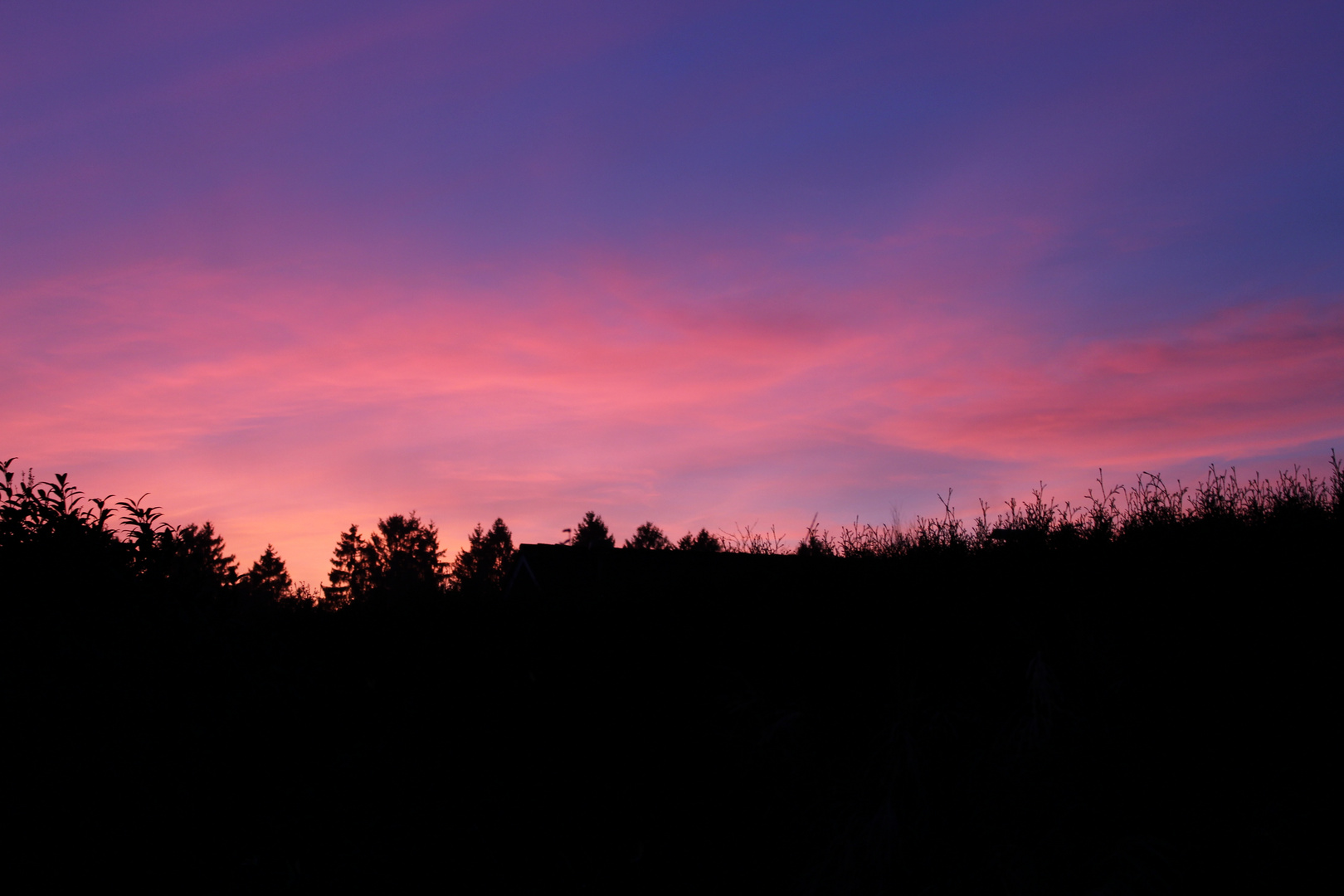 Abendrot zur Wintersonnenwende