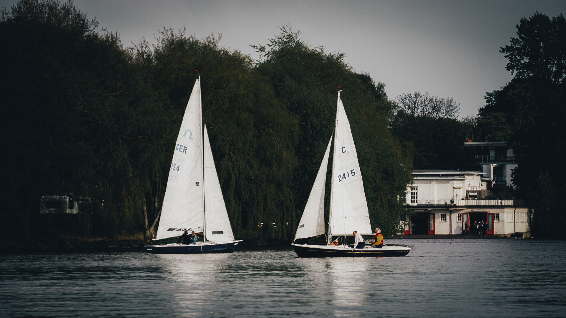 Abendrunde an der Alster