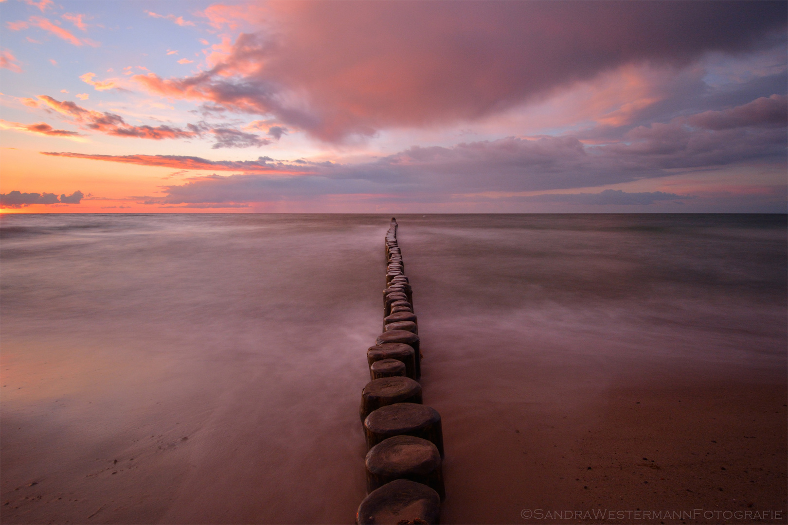 Abends allein am Strand