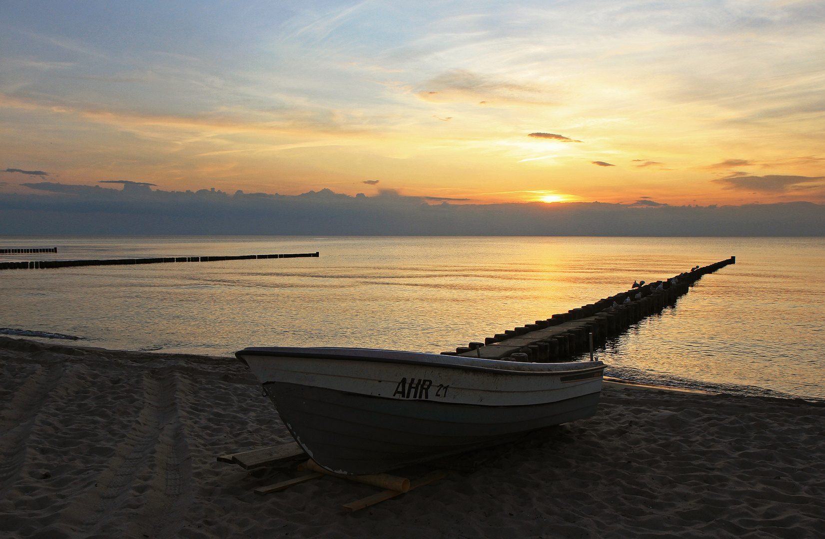 Abends am Ahrenshooper Strand