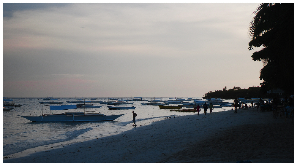 Abends am Alona Beach