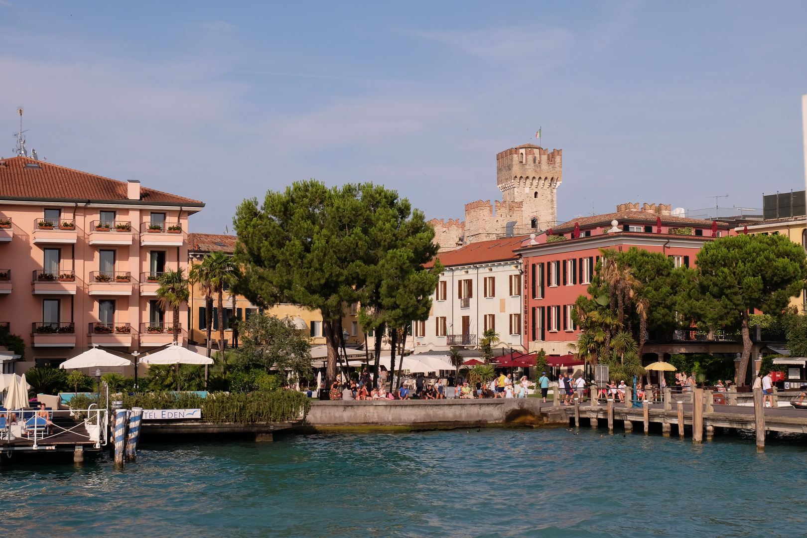 Abends am Anleger von Sirmione