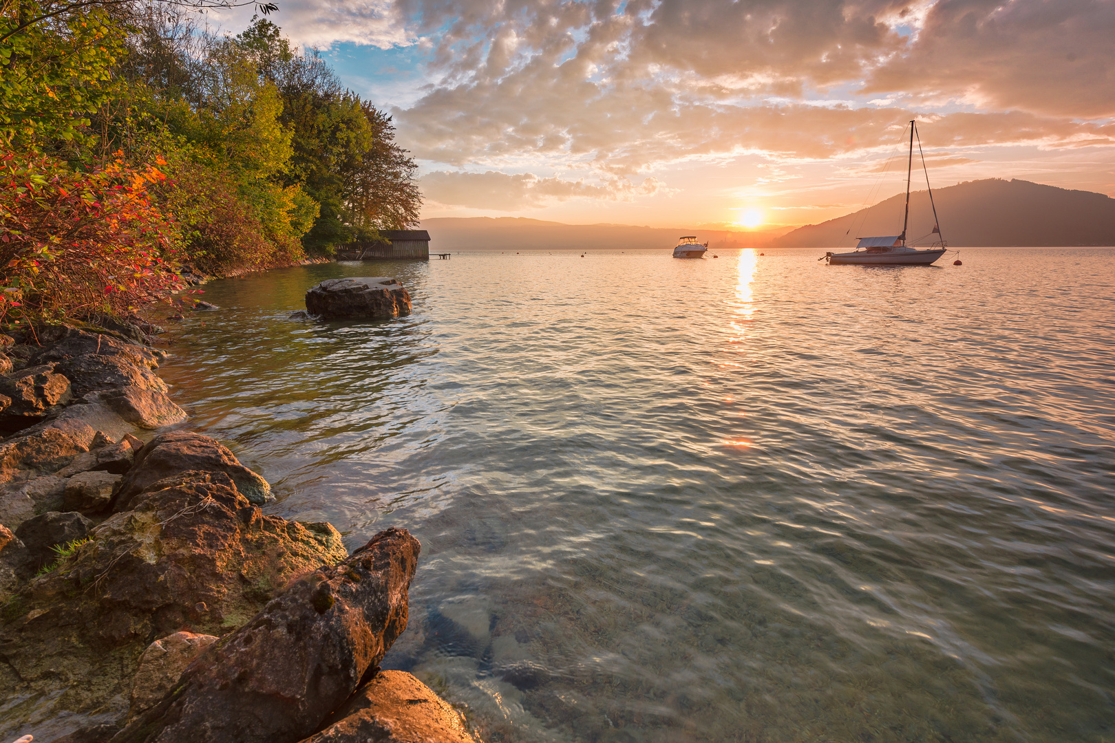 Abends am Attersee