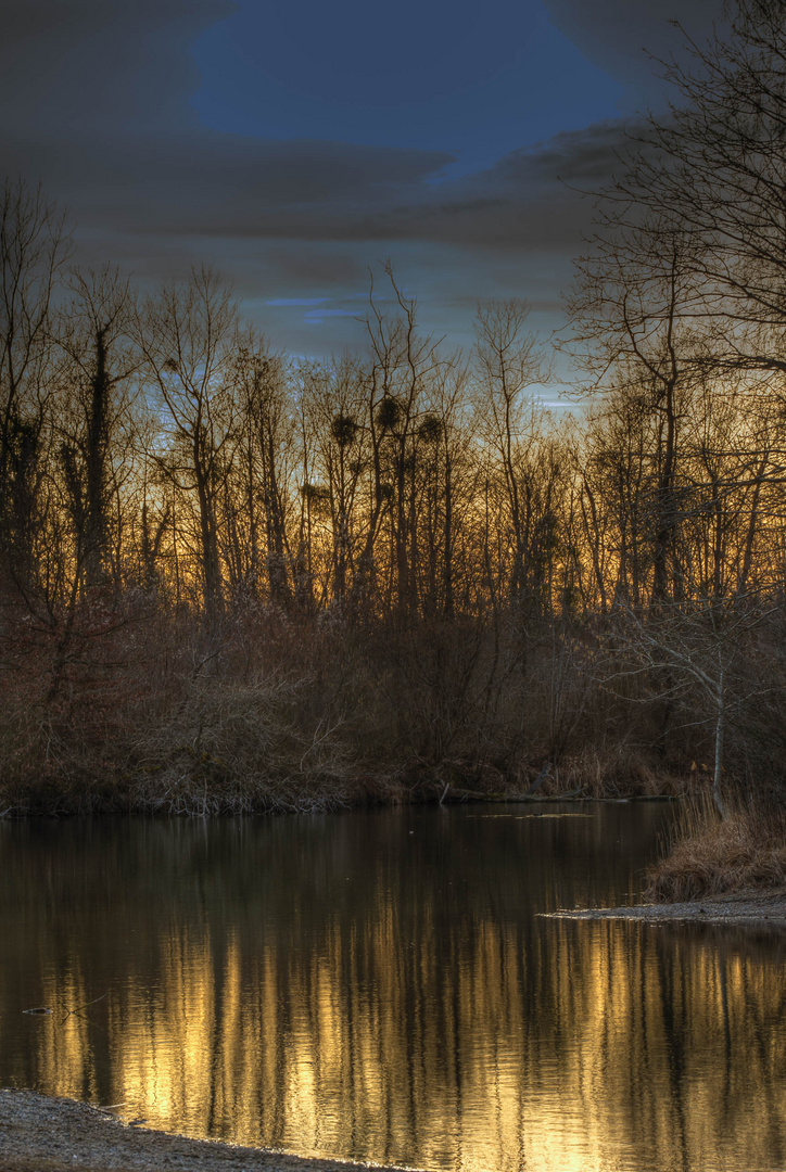 Abends am Baggersee Linkenheim