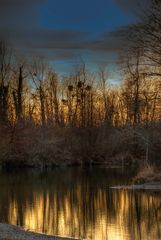 Abends am Baggersee Linkenheim