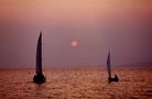 Abends am Balaton von Siegfried Baumgarten