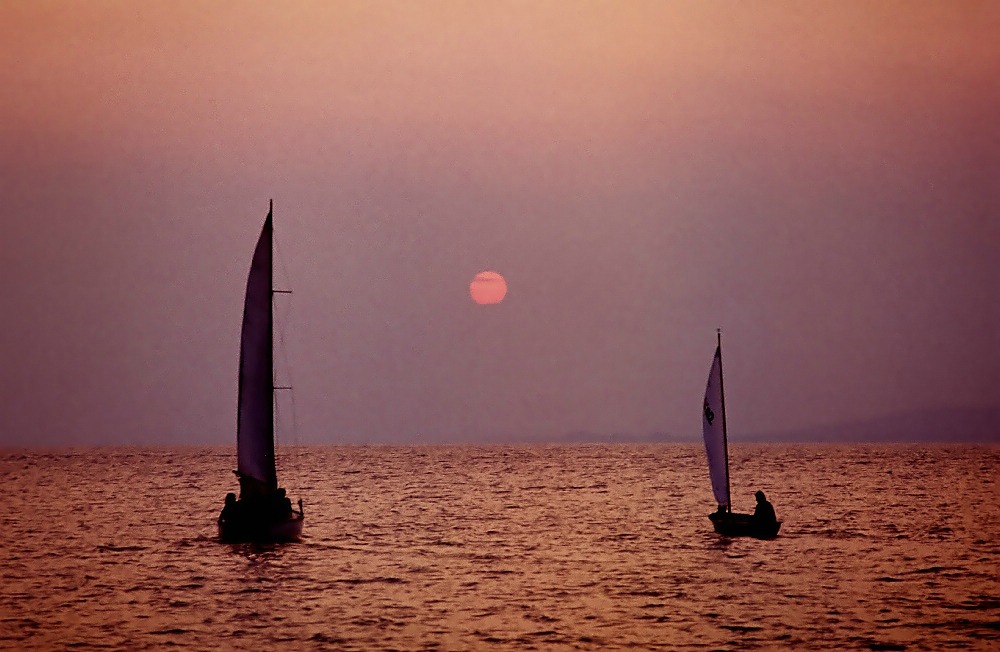 Abends am Balaton von Siegfried Baumgarten