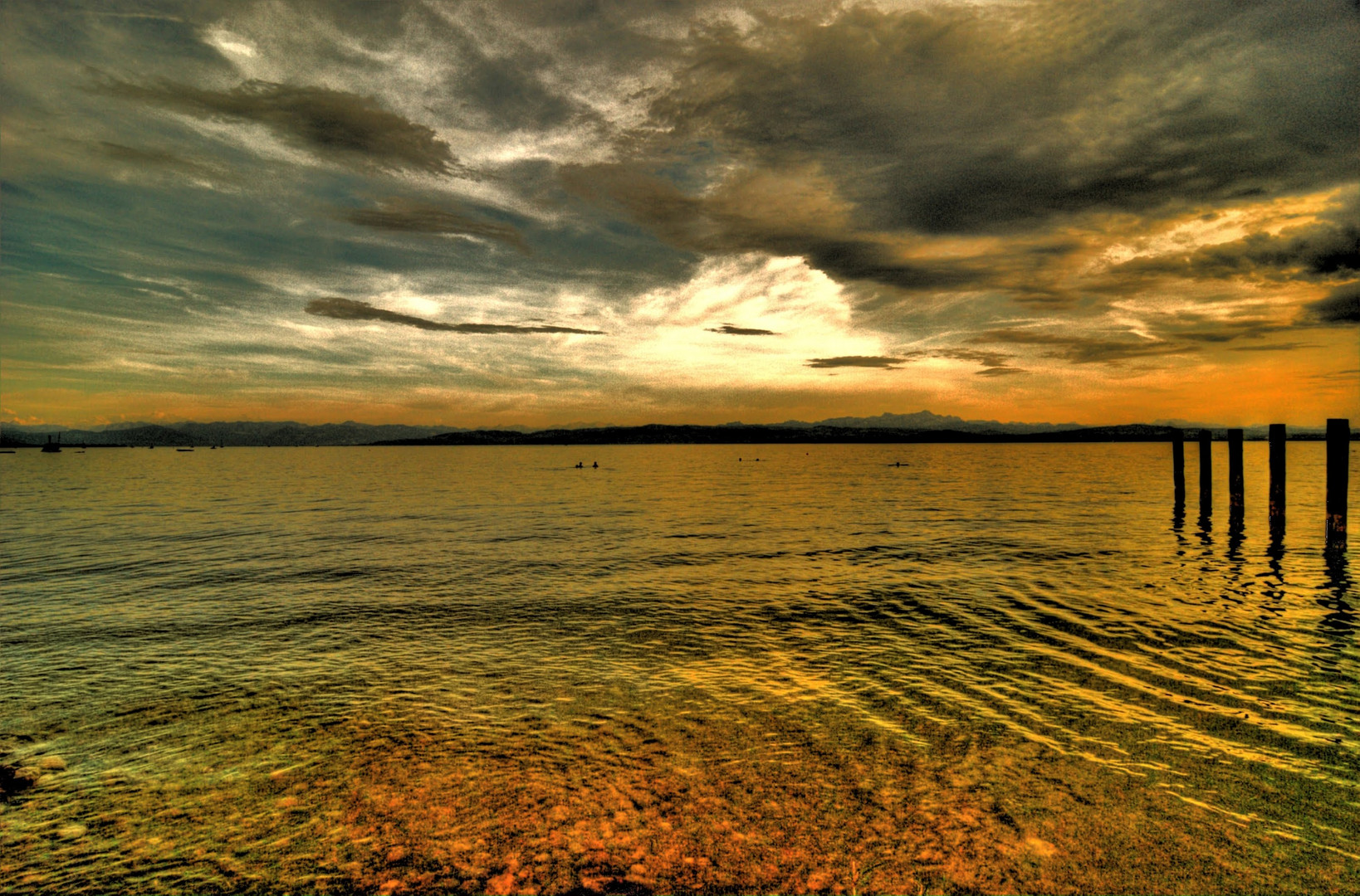 Abends am Bodensee