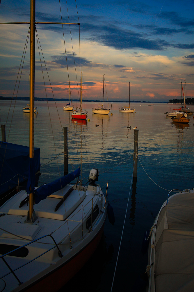 Abends am Bodensee