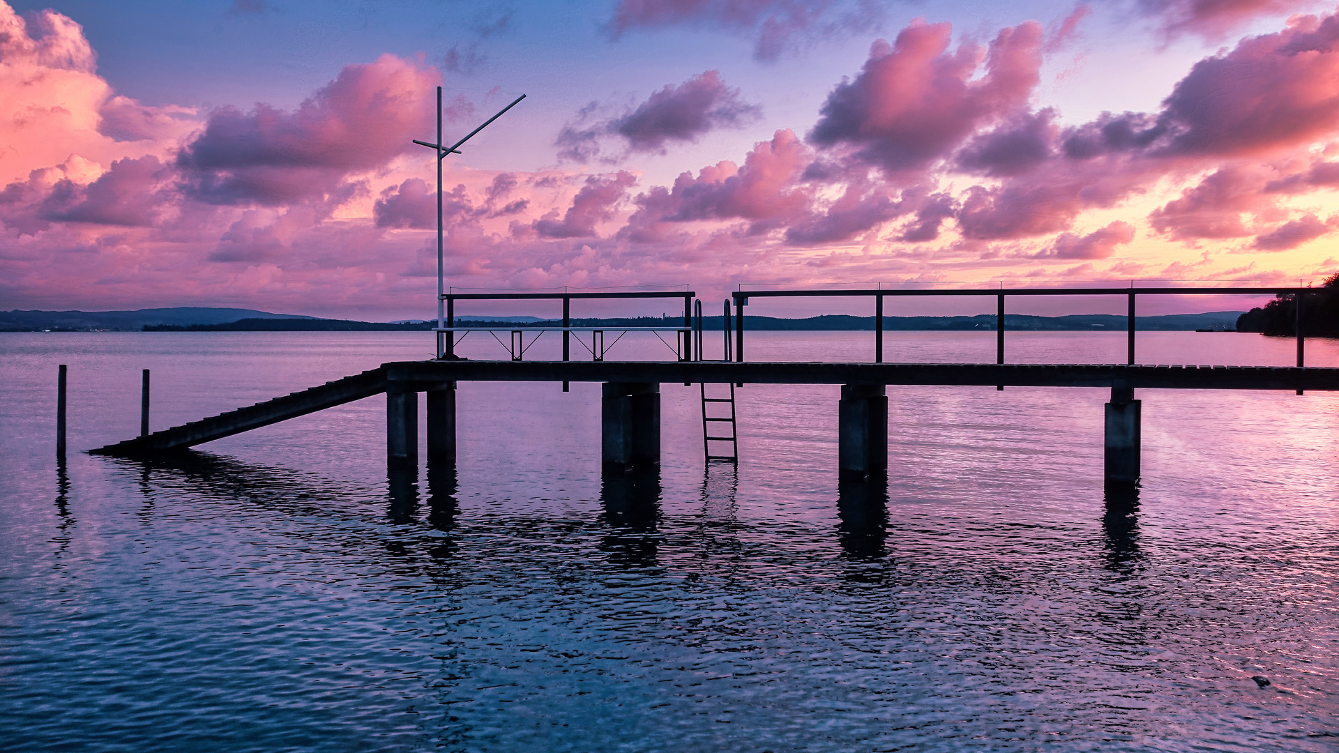 Abends am Bodensee