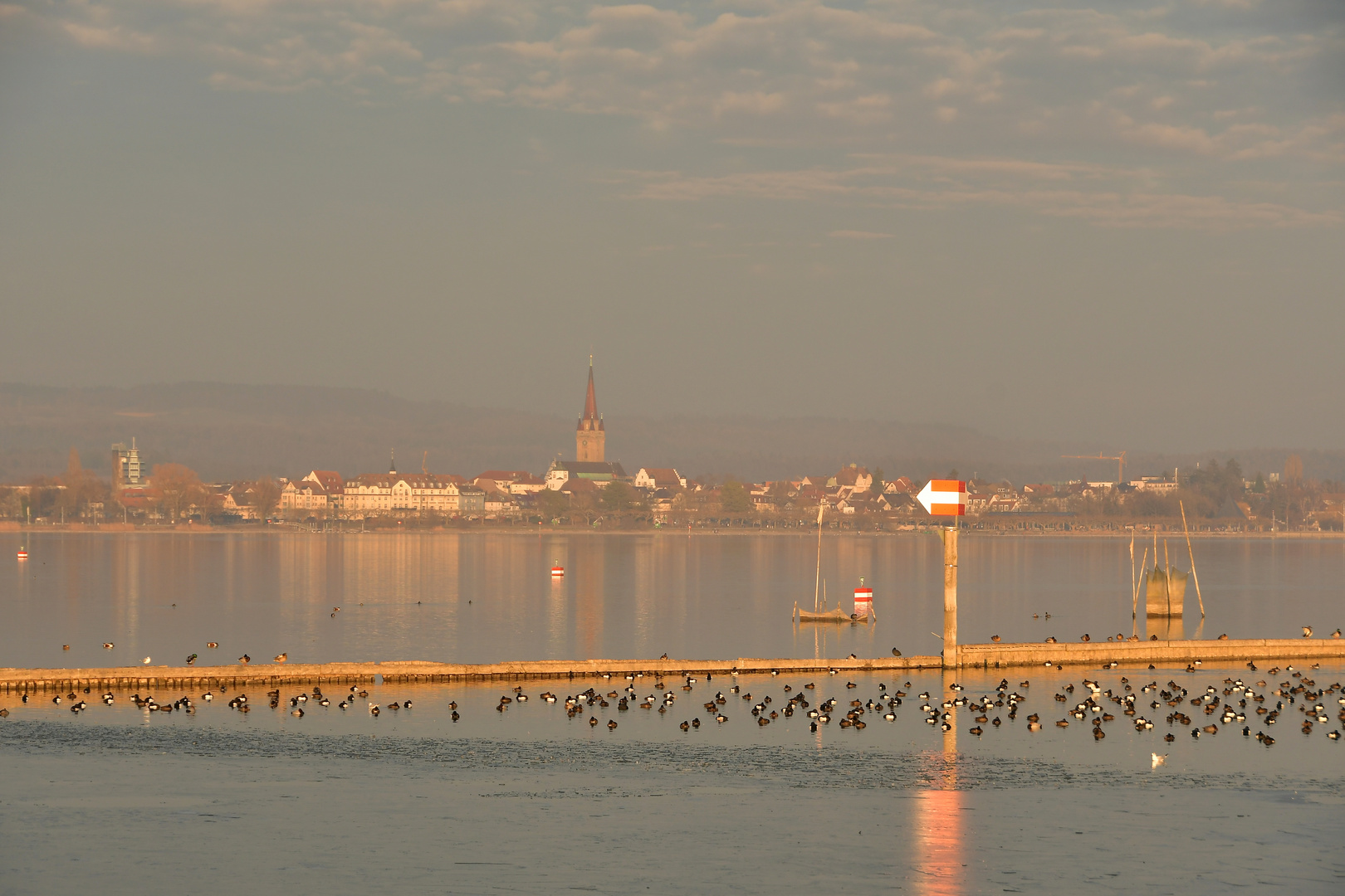 Abends am Bodensee