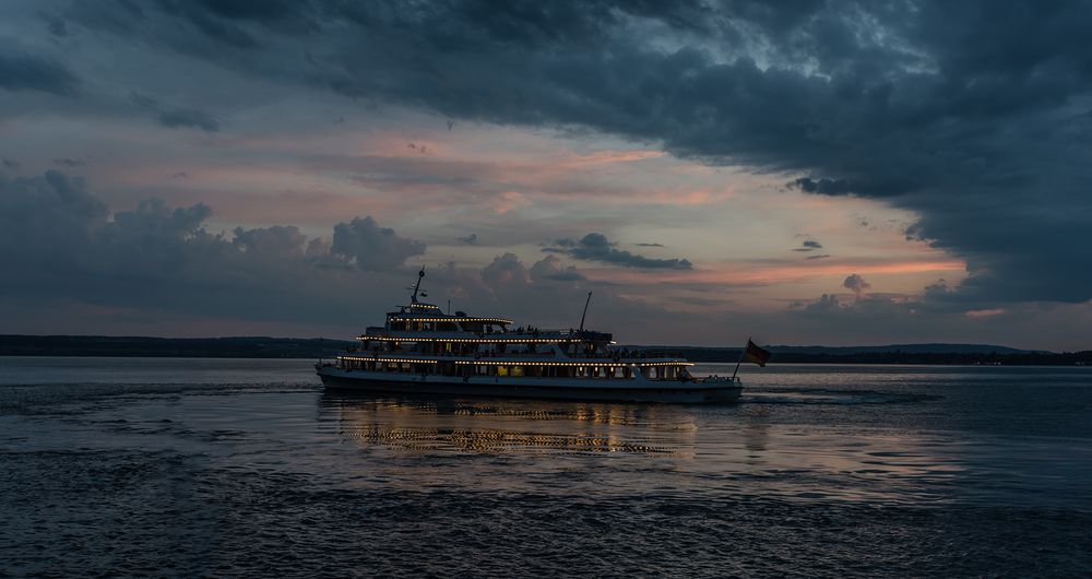 Abends am Bodensee