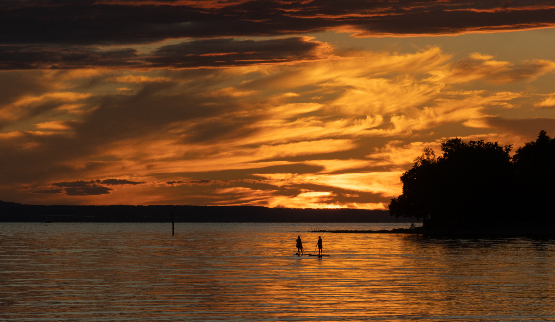 abends am Bodensee