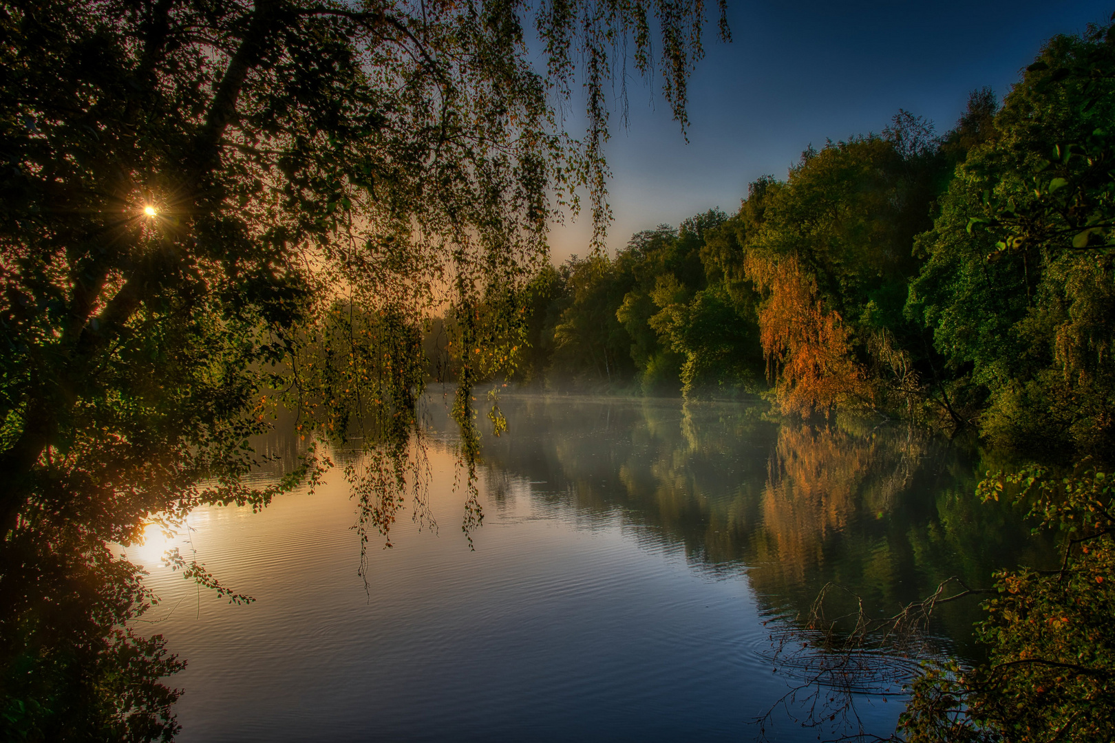 Abends am Borner See