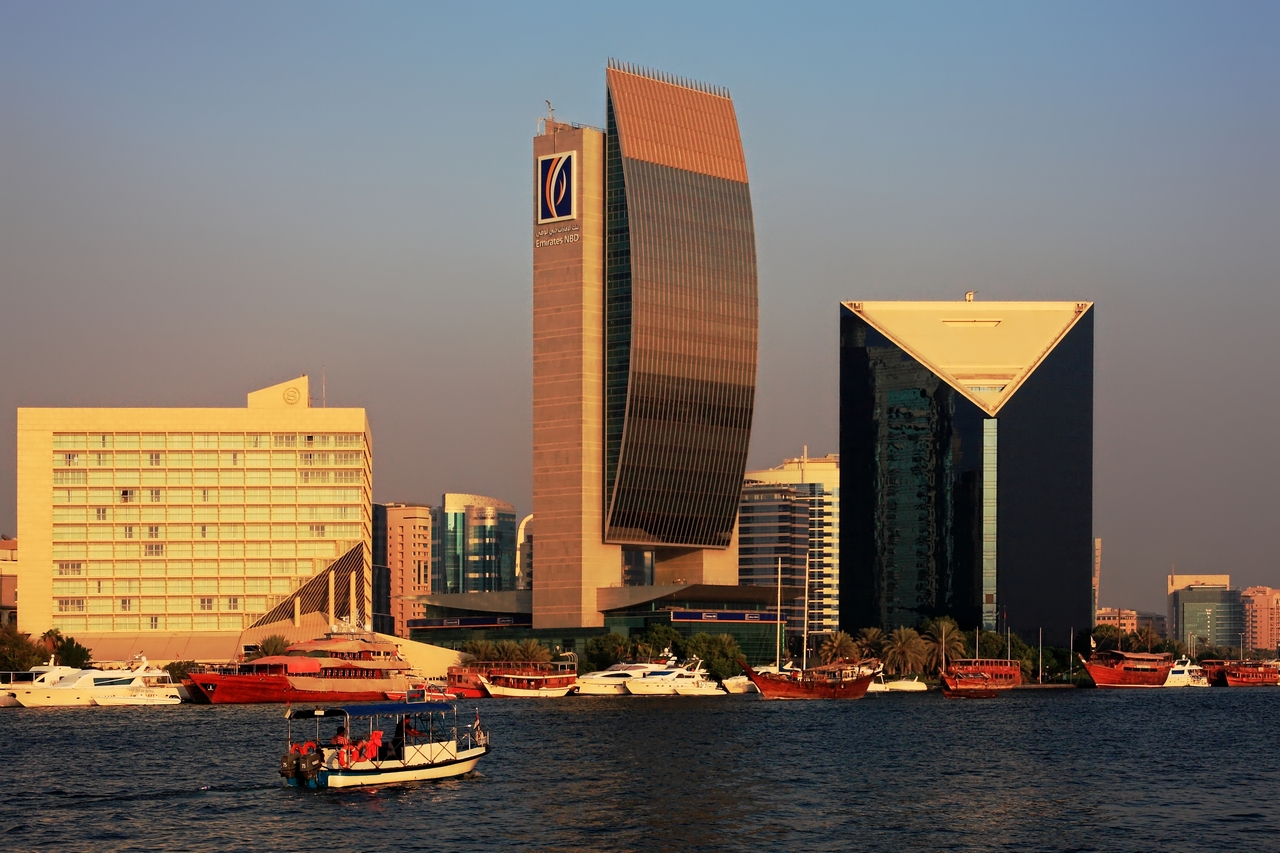 Abends am Dubai Creek