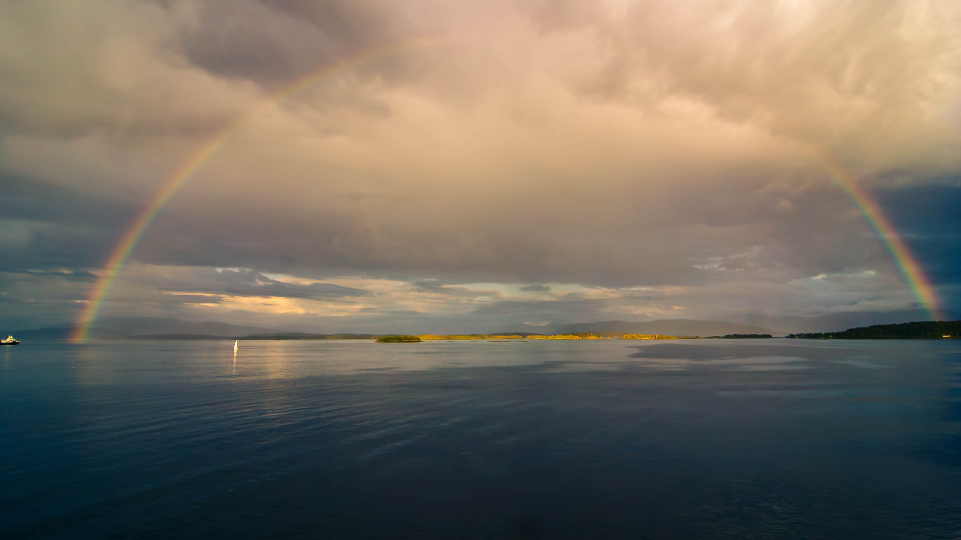 Abends am Fjord