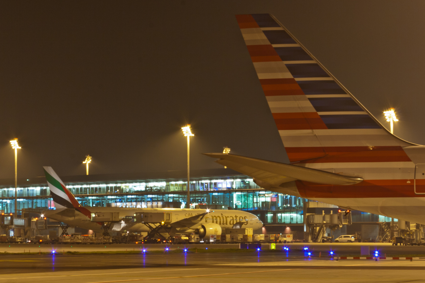 Abends am Flughafen Zürich