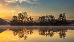 Abends am Fluss