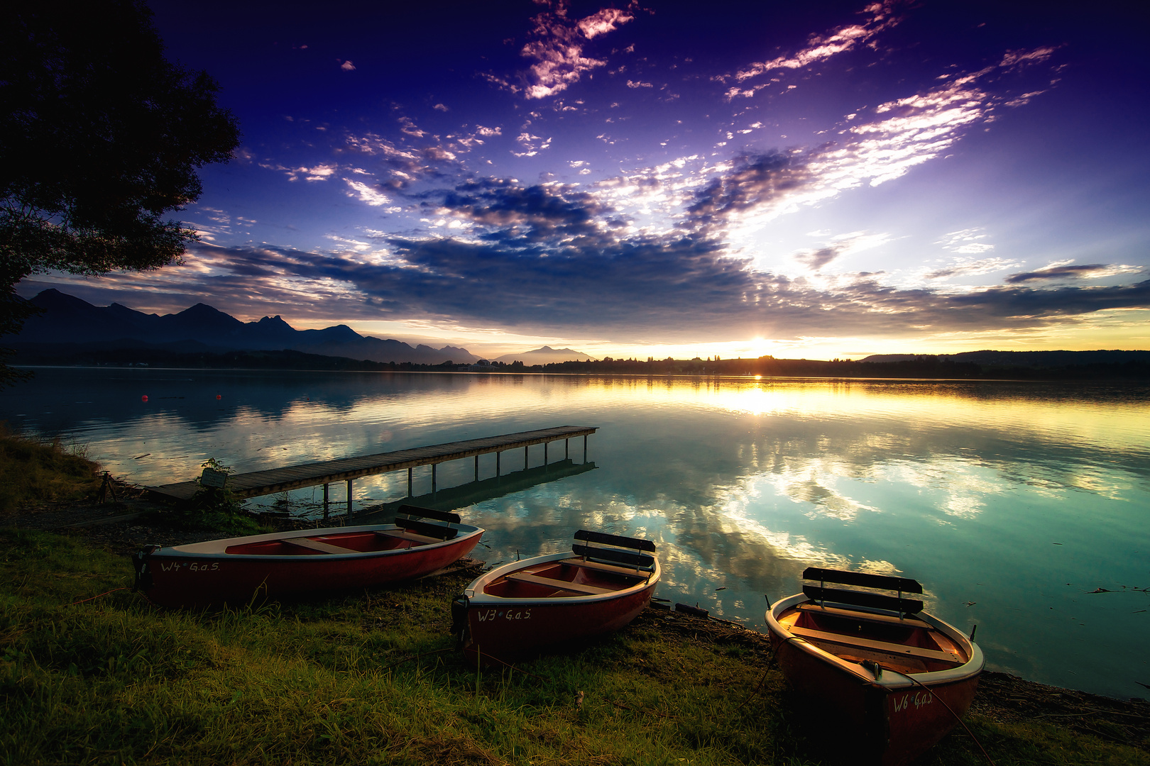 - Abends am Forggensee -