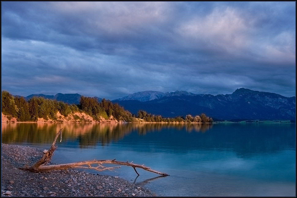 Abends am Forggensee