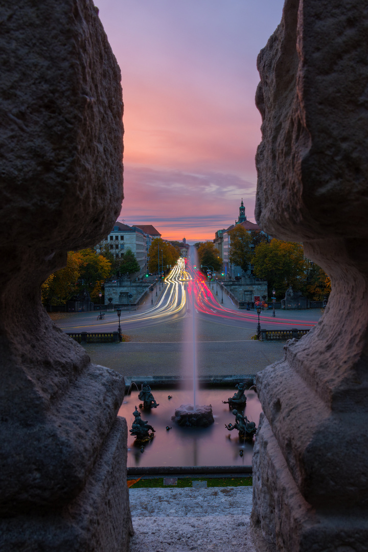 Abends am Friedensengel