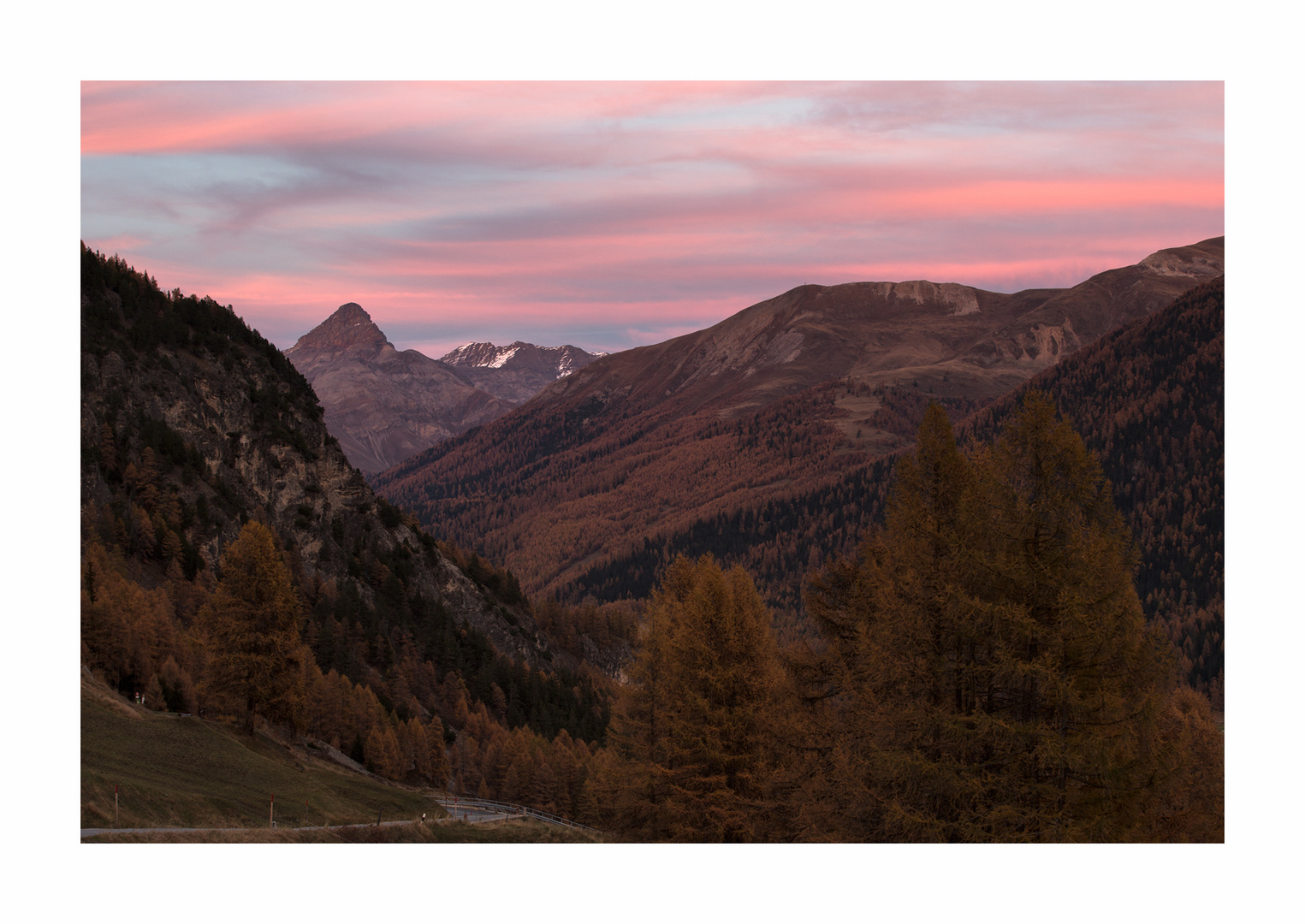 Abends am Fusse des Albula