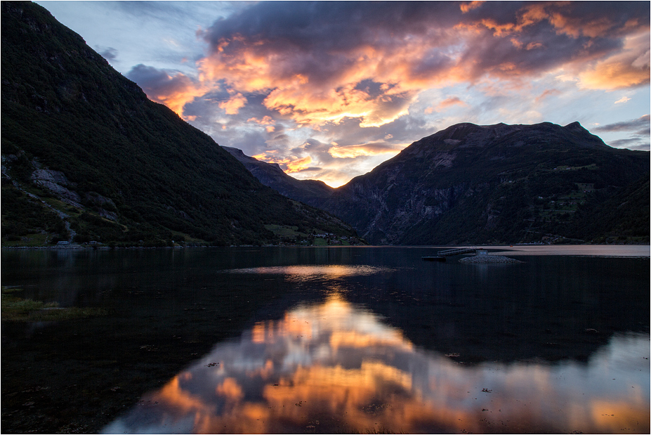 Abends am Geirangerfjord