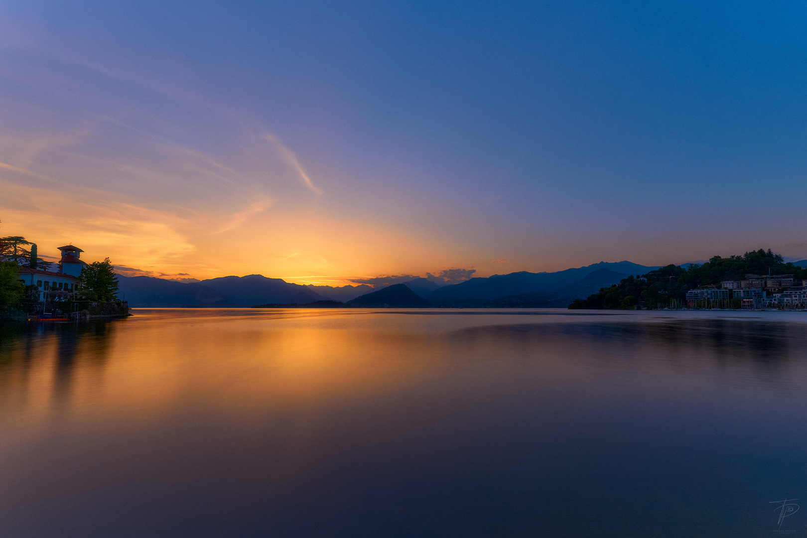 Abends am Golf von Laveno