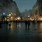 Abends am Graben in Wien