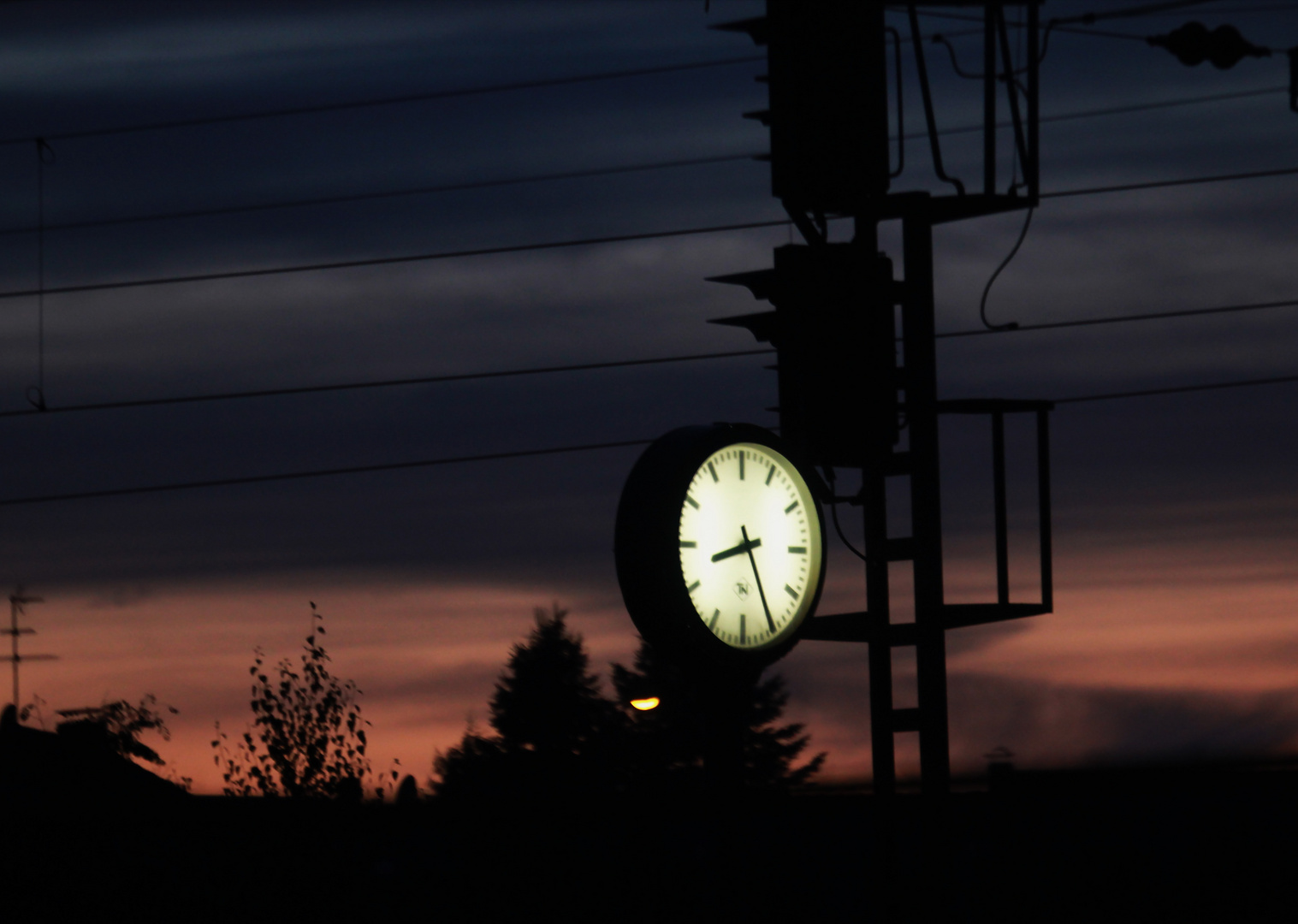 Abends am Güterbahnhof.......