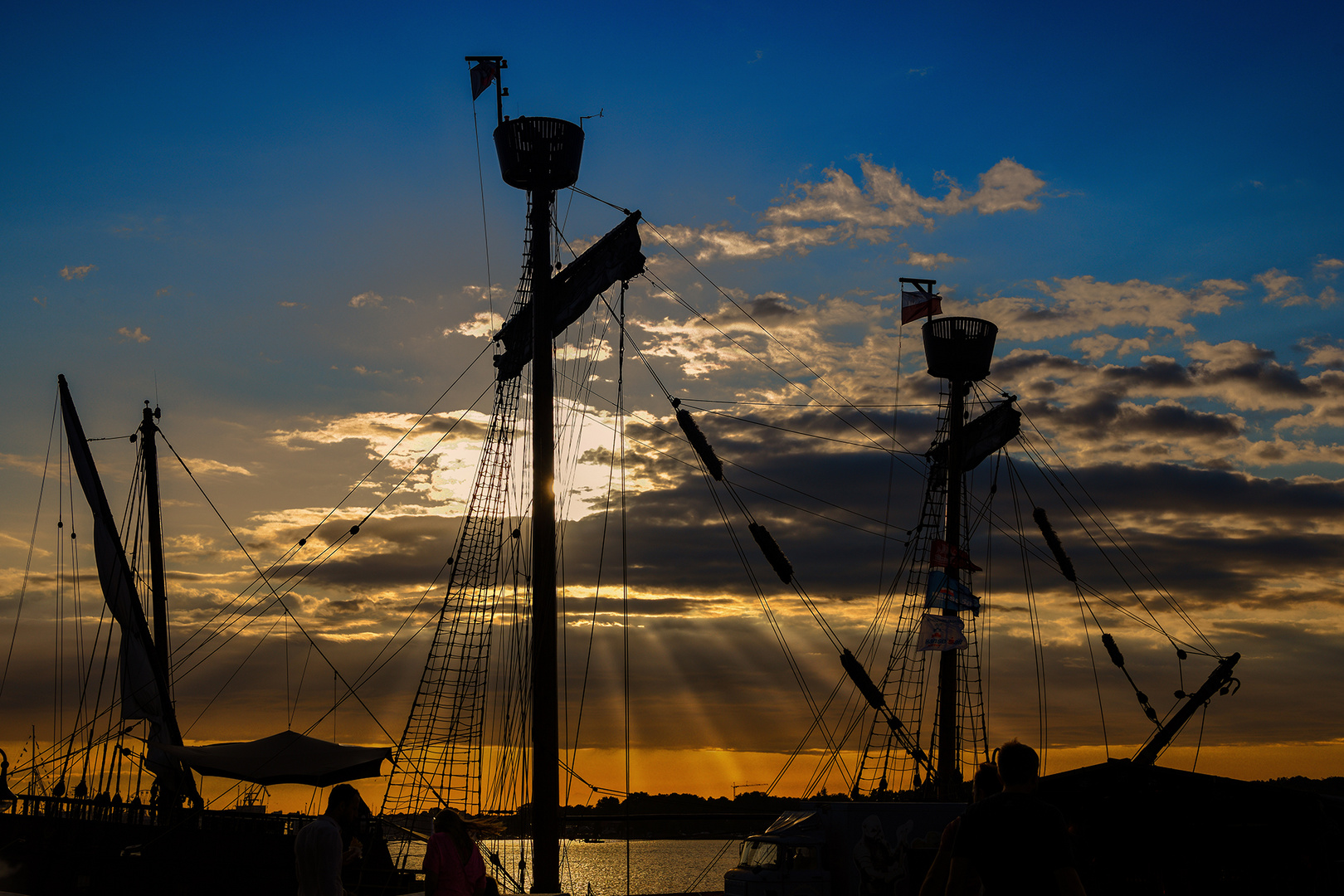 Abends am Hafen