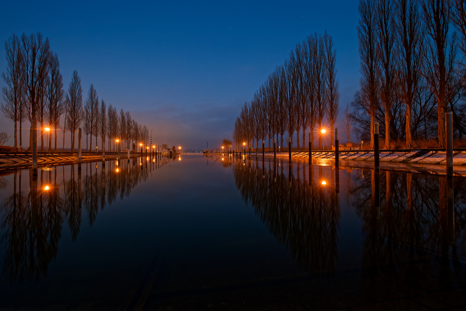 Abends am Hafen