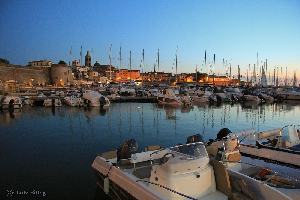 Abends am Hafen