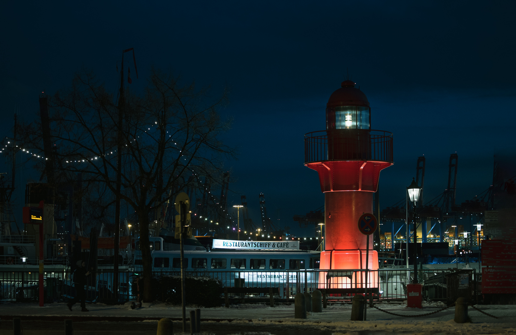 abends am Hafen