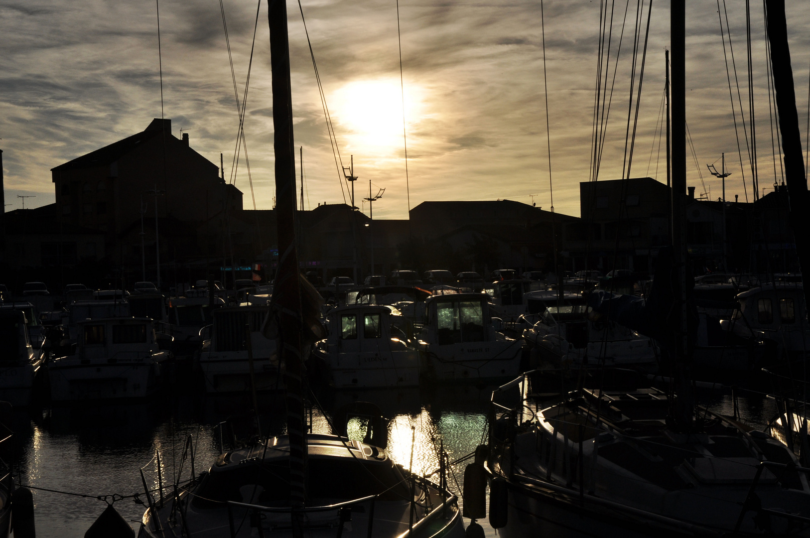 Abends am Hafen