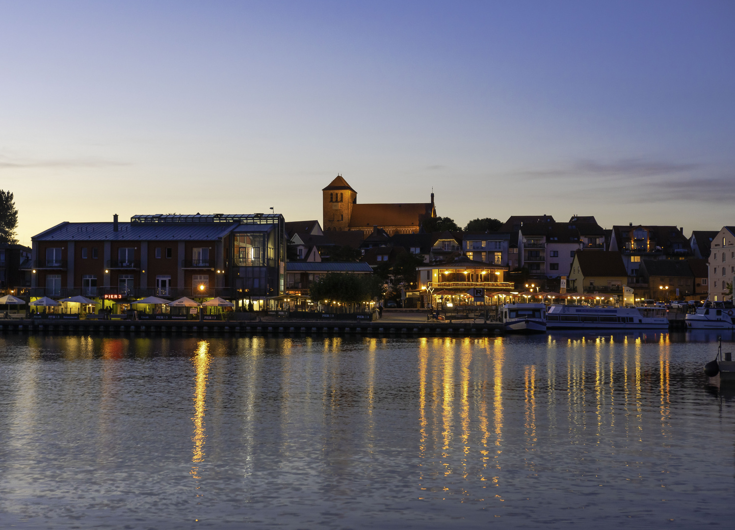 abends am Hafen