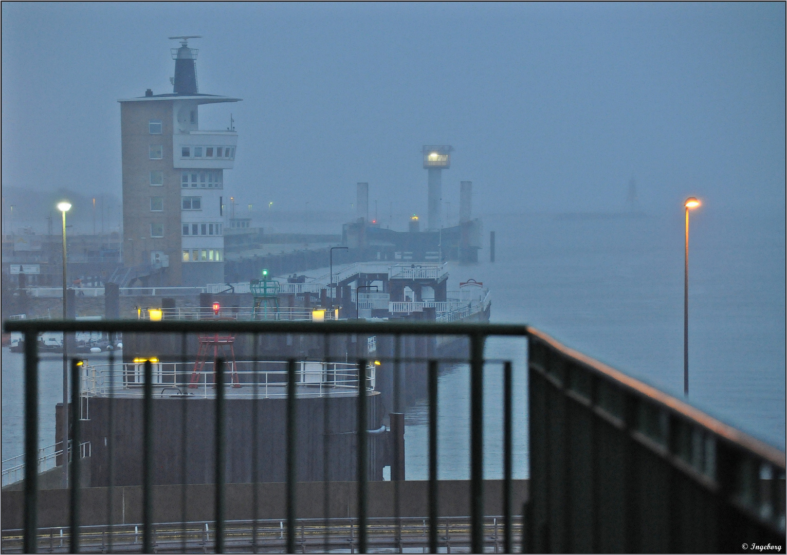 Abends am Hafen