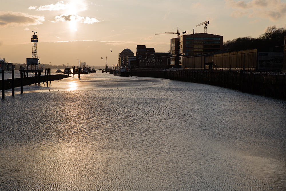 abends am Hafen