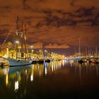 Abends am Hafen in Barcelona