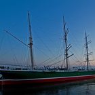 abends am Hafen in Hamburg