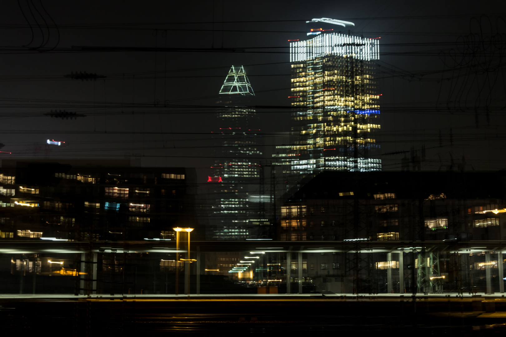 Abends am Hauptbahnhof