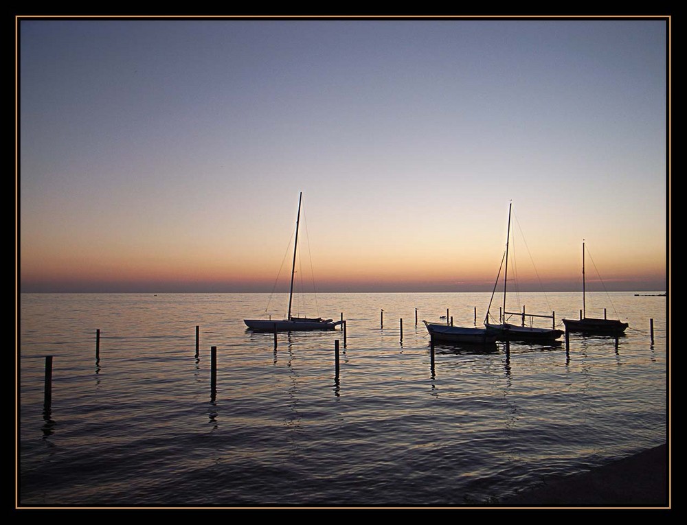 Abends am Ijsselmeer von Barbara Schoenen 