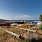 Abends am kleinen Hafen von Melsted