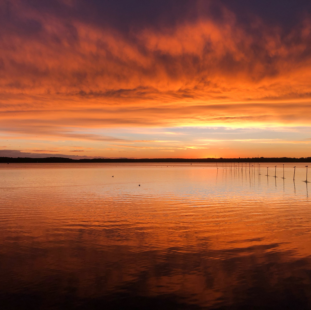 Abends am kleinen Meer